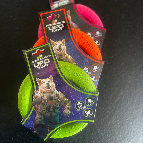 Dog comets Ufo Ring