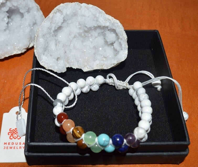 Armband Medusa Beads White