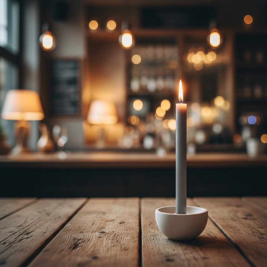 Kaarsenhouder 'Carice' met  kaars