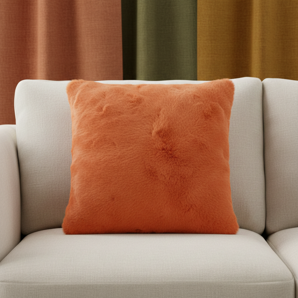 Sierkussen Unique Living oranje 45 x 45 cm