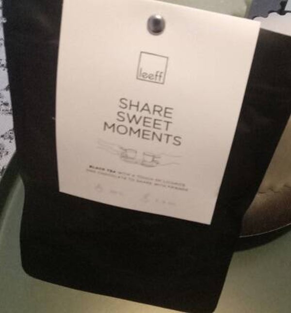 Black Tea - Share Sweet Moments - leuke attentie!