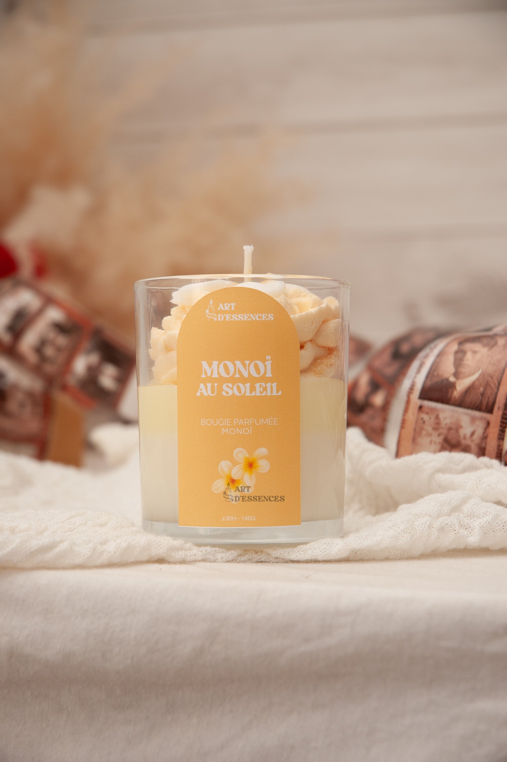 Bougie parfumée Monoï – Monoï au Soleil