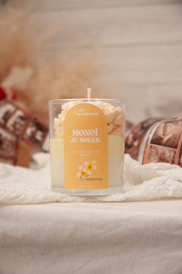 Bougie parfumée Monoï – Monoï au Soleil