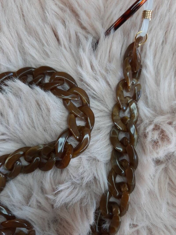 Bruine marmer schakels