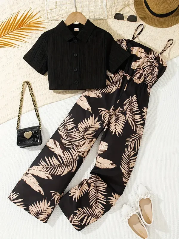 Ein stilvolles zweiteiliges Set für Mädchen