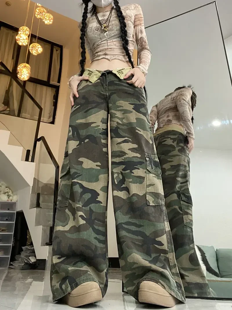 Camouflage Cargo-Jeans