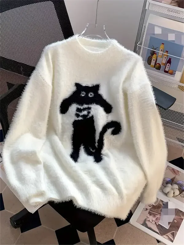 Damen Rundhals Pullover