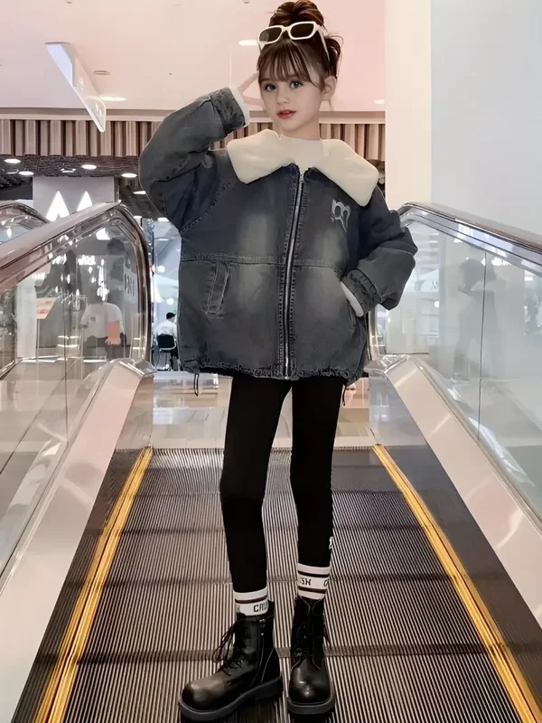 fleece mädchen jacke