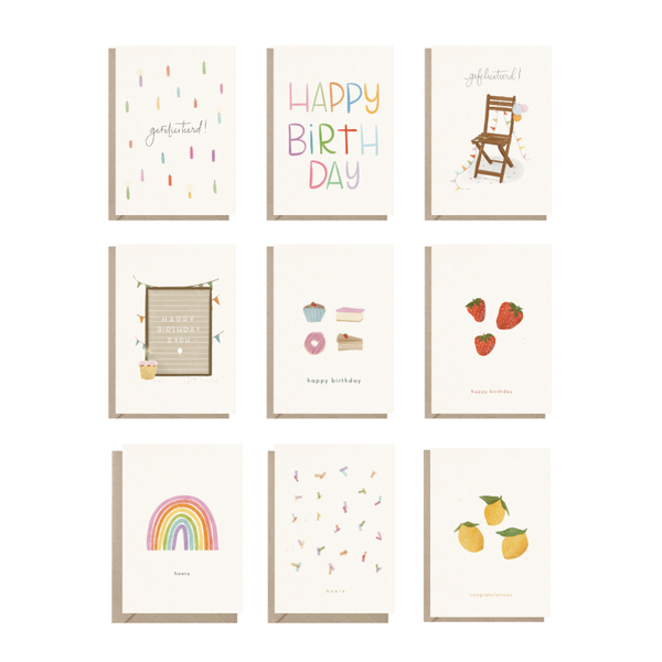 Ansichtkaartenset | Birthday