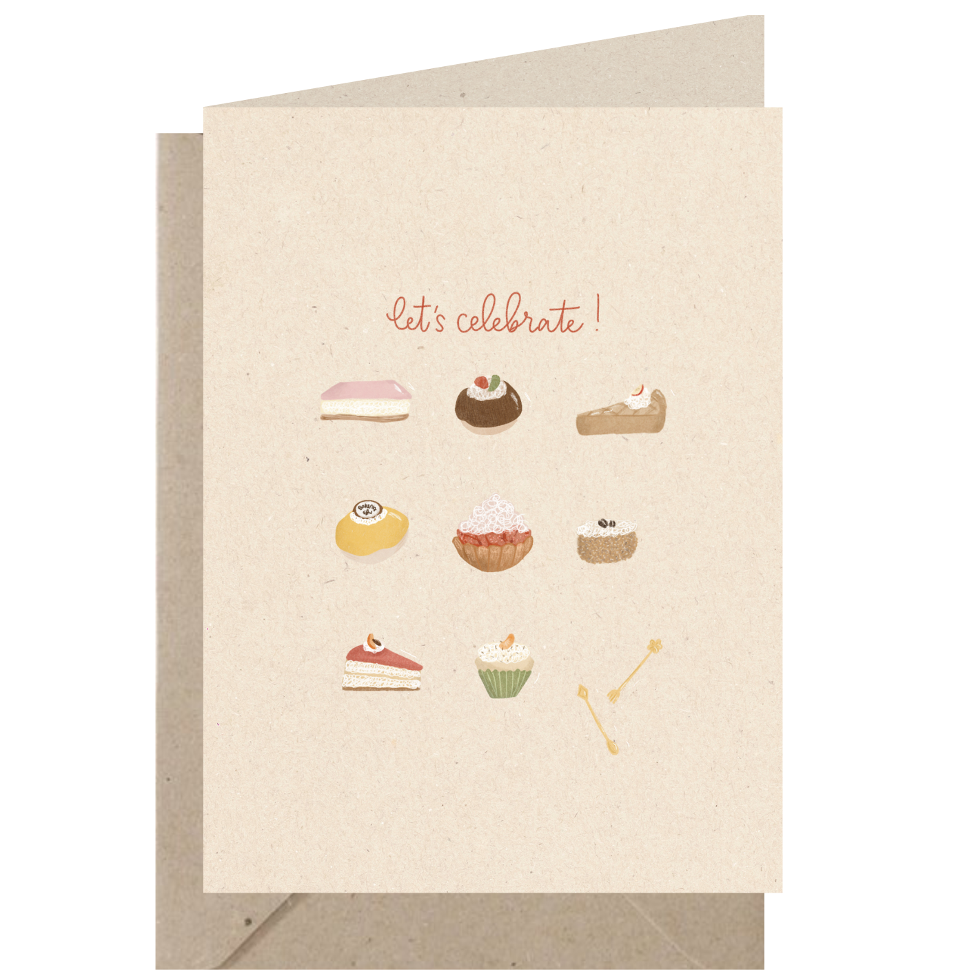 Gevouwen Kaart | Let's Celebrate