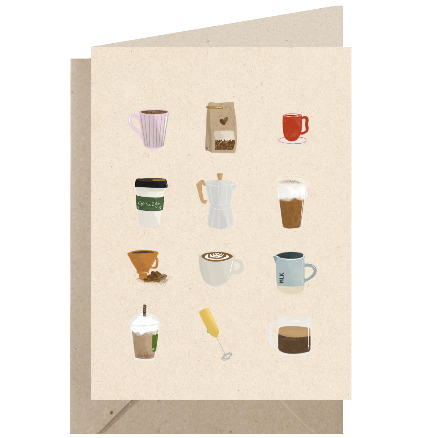 Gevouwen Kaart | Koffie