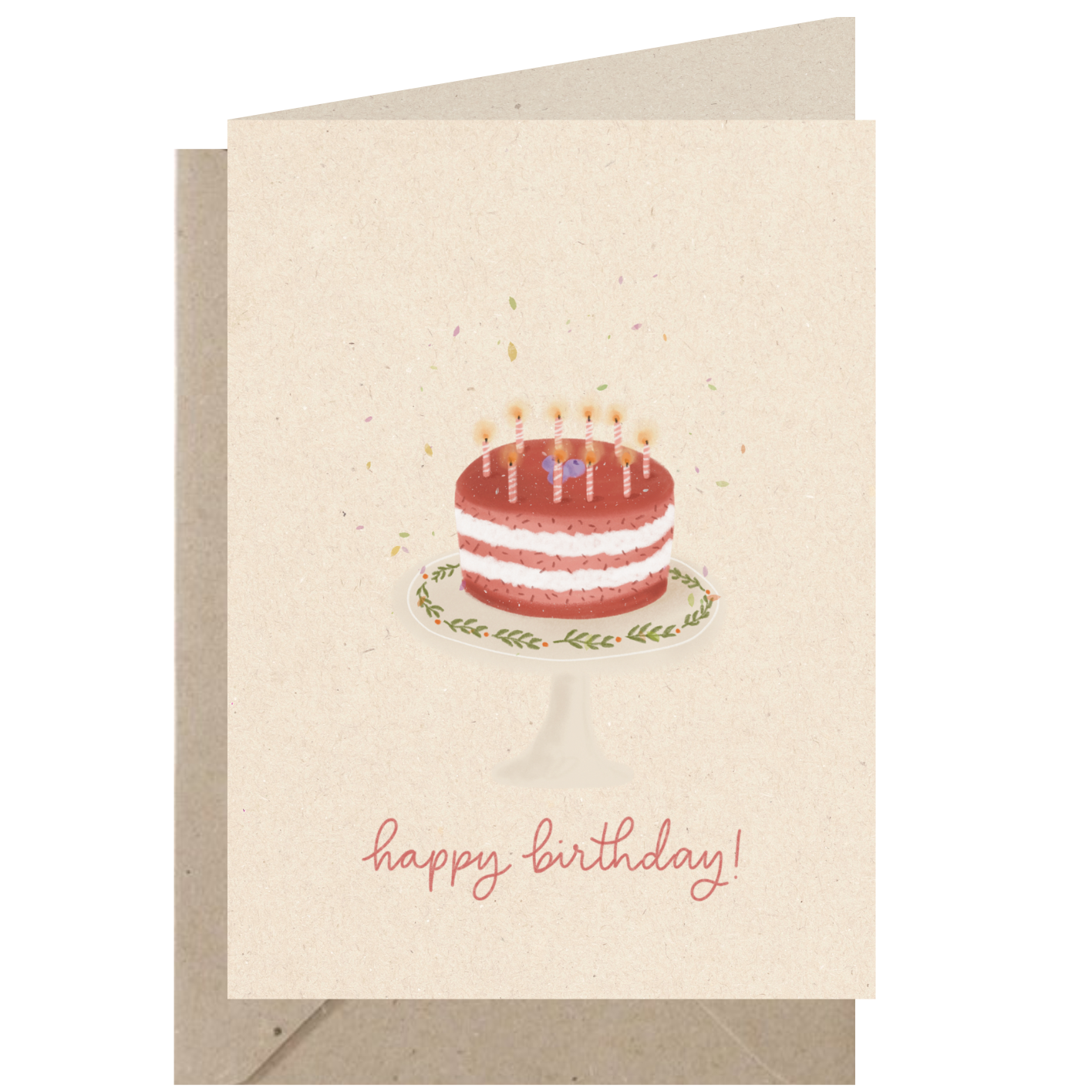 Gevouwen Kaart | Red Velvet Cake