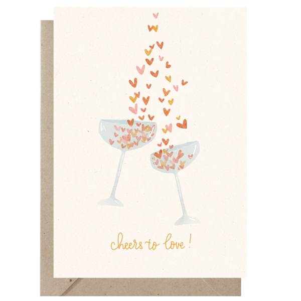 Ansichtkaart | Cheers To Love | B2B