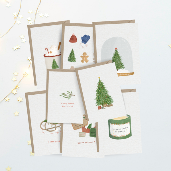 Ansichtkaartenset | Kerst
