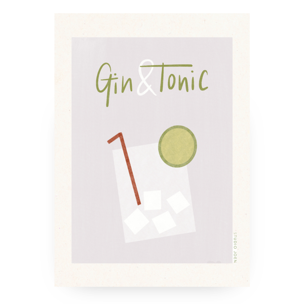 Poster 'Gin Tonic' | A4 | B2B