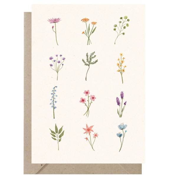 Ansichtkaart | In de het Bloemenveld | B2B