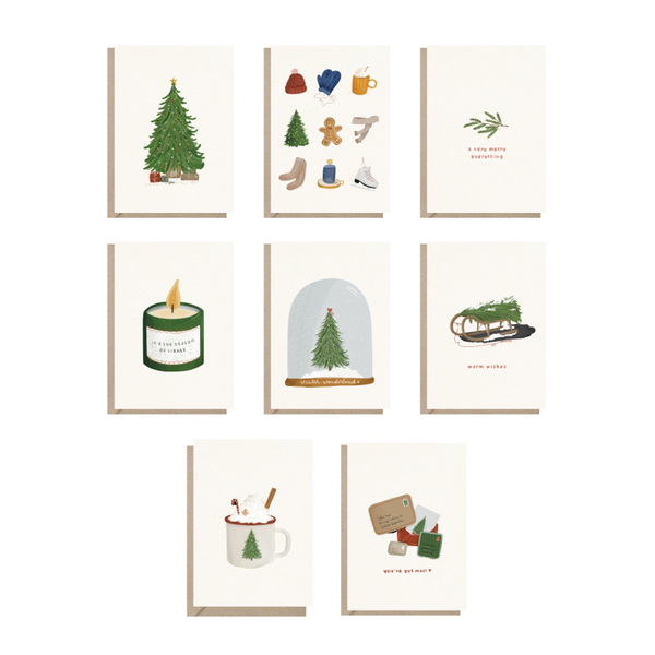 Ansichtkaartenset | Kerst