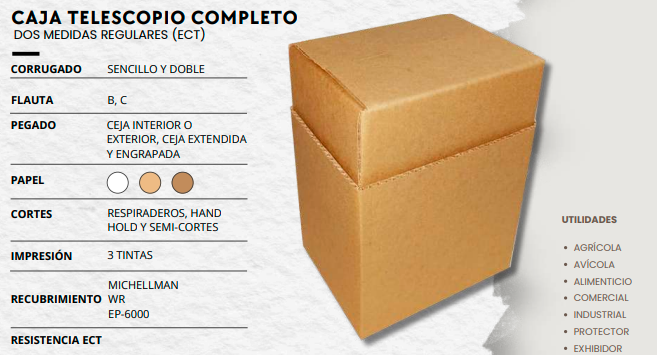 CAJA TELESCOPIO COMPLETO