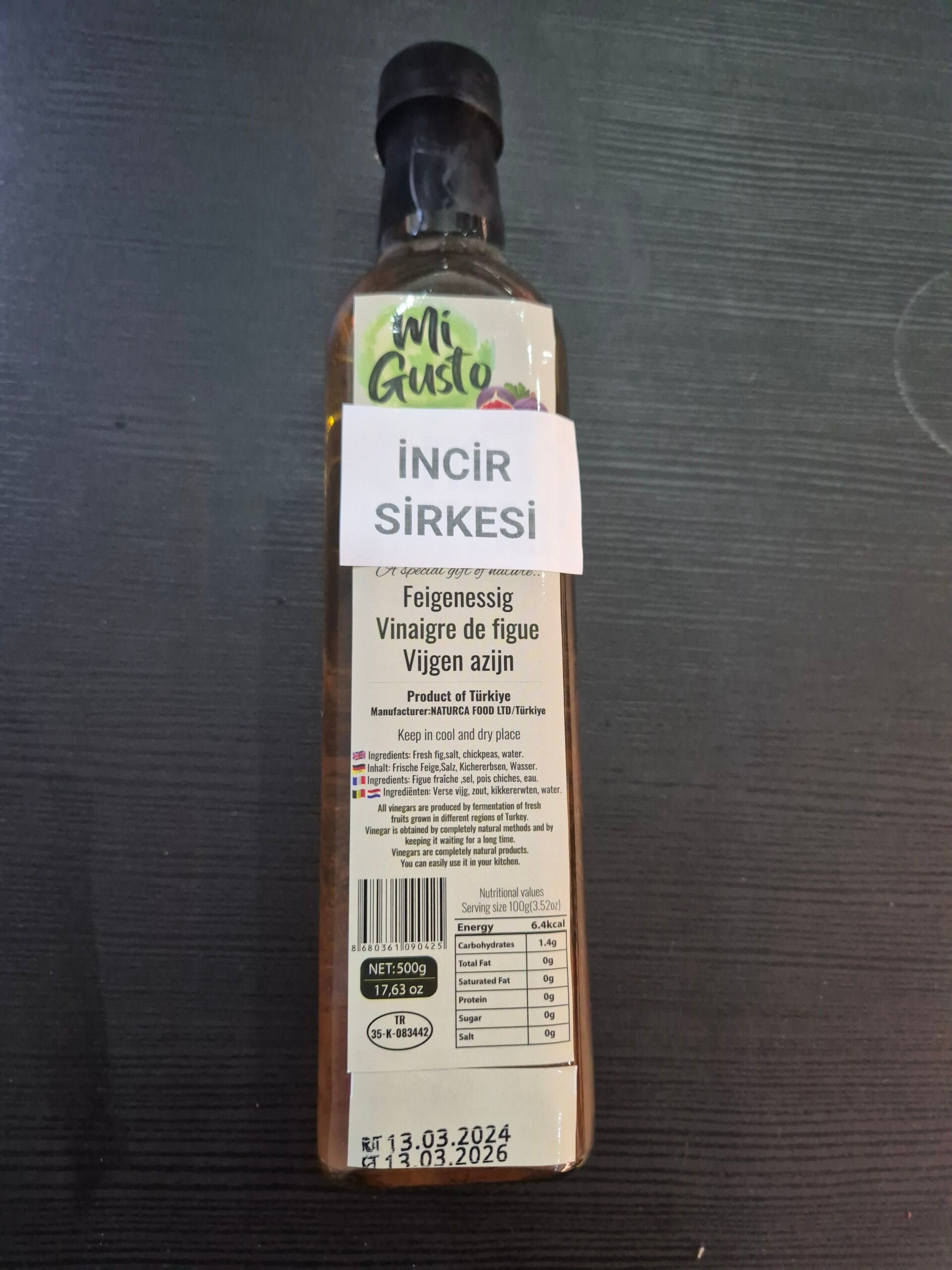 İncir sirkesi  500gr
