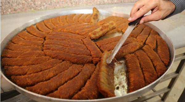 El yapımı tereyağlı burma kadayıf