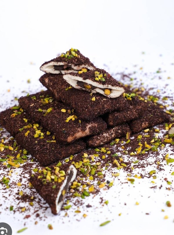 Dışı cikolatali hindistan cevizi, içi çikolata dolgulu Antep bohçası 500 gr