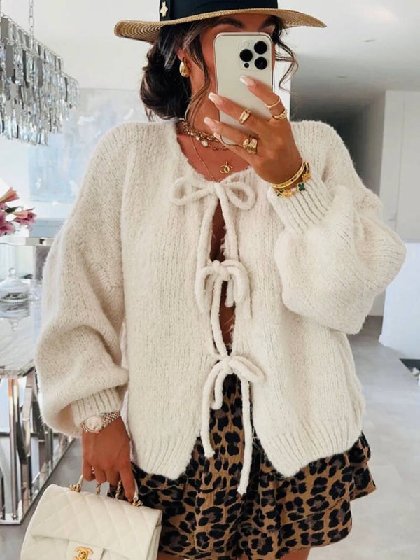 Cardigan écru tendance