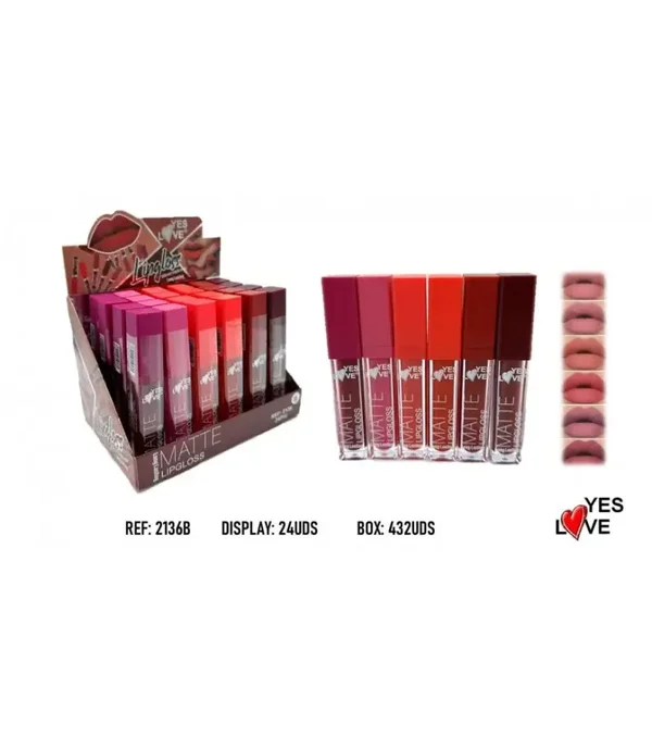 Lipgloss longue tenue matte
