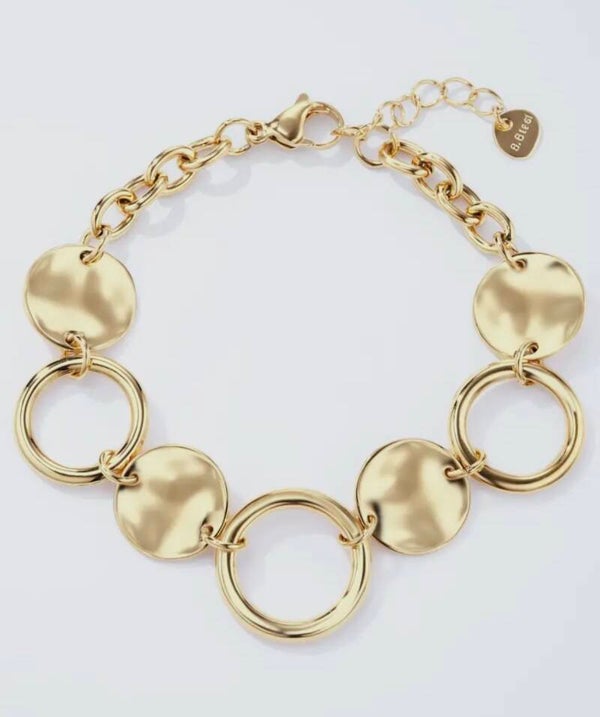 Bracelet doré pastilles