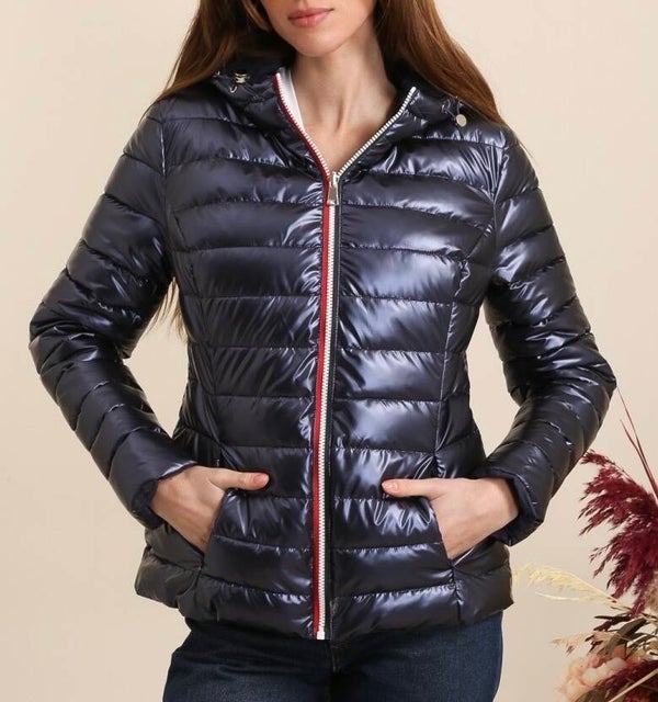 Doudoune noire réversible