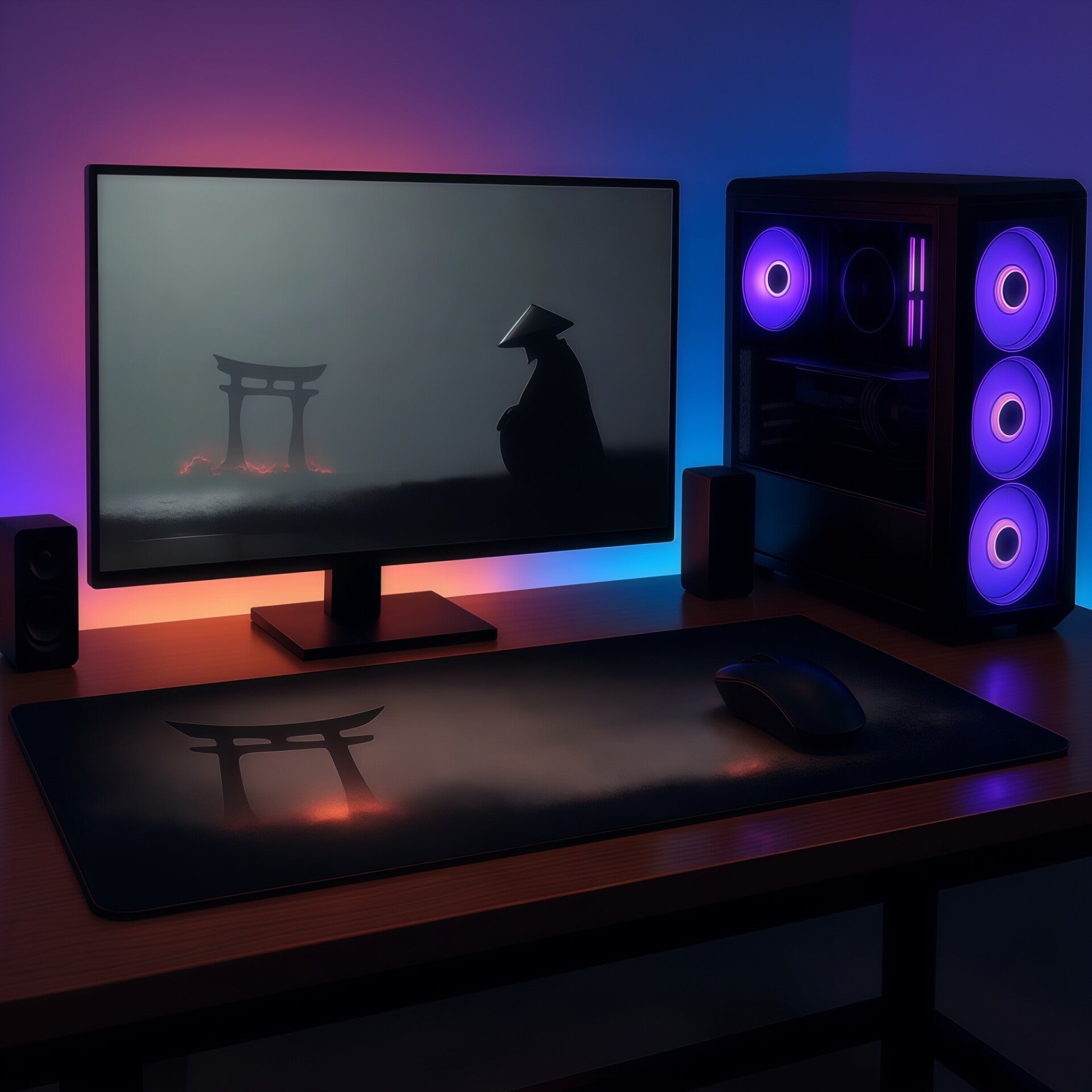 Tapis de souris japonais samouraï