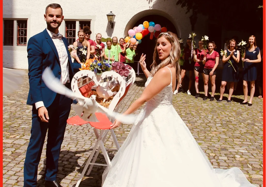 Hochzeitstauben sind Brieftauben