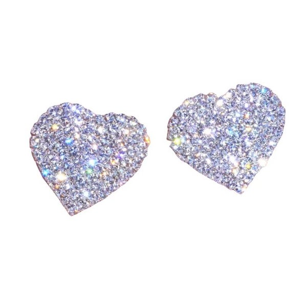 Crystal Heart Earrings