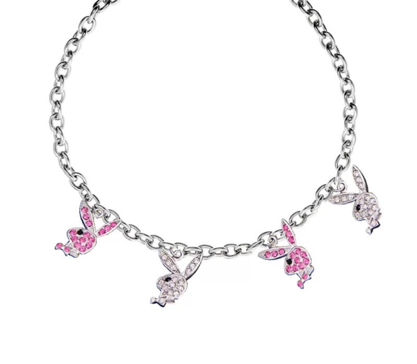 Playboy Silver Pendant Necklace