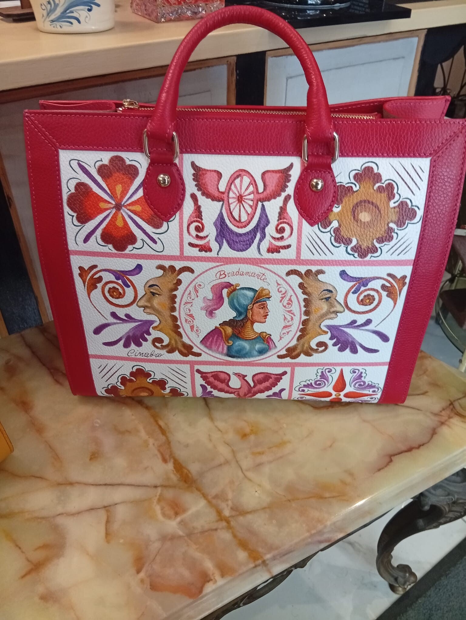 Borsa in cuoio Ammia made in Sicilia