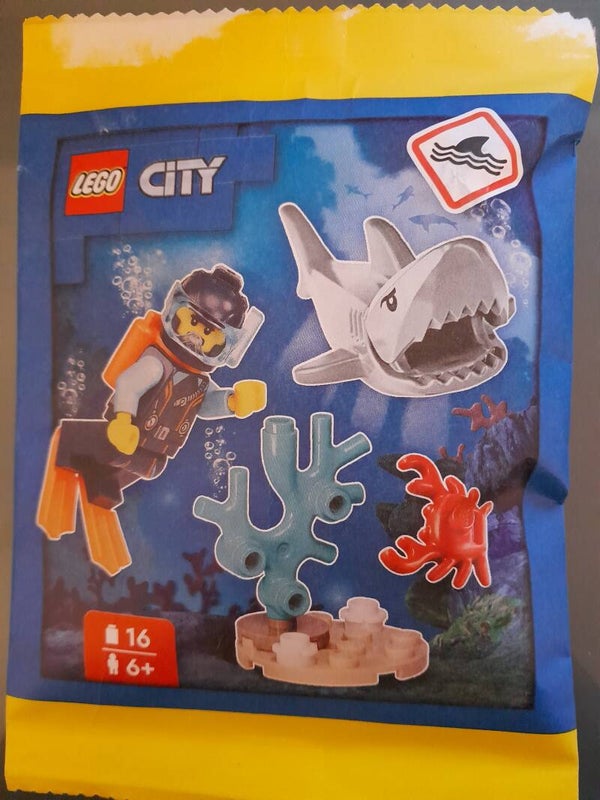 Lego 952406, City, Taucher, Hai, Polybag, Neu