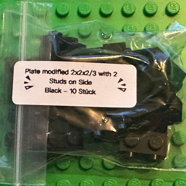 ETN. Plate, Modified 2 x 2 x 2/3 with 2 Studs on Side