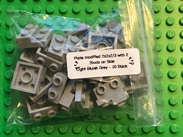 ETN. Plate, Modified 2 x 2 x 2/3 with 2 Studs on Side