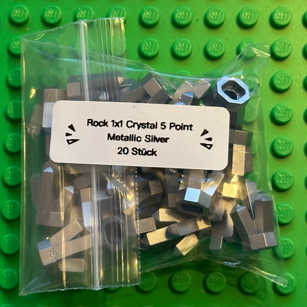 ETN. Rock 1 x 1 Crystal 5 Point