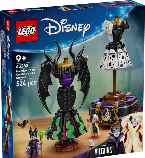 Lego 43262.., Maleficent´s and Cruella De Vil`s Dresses
