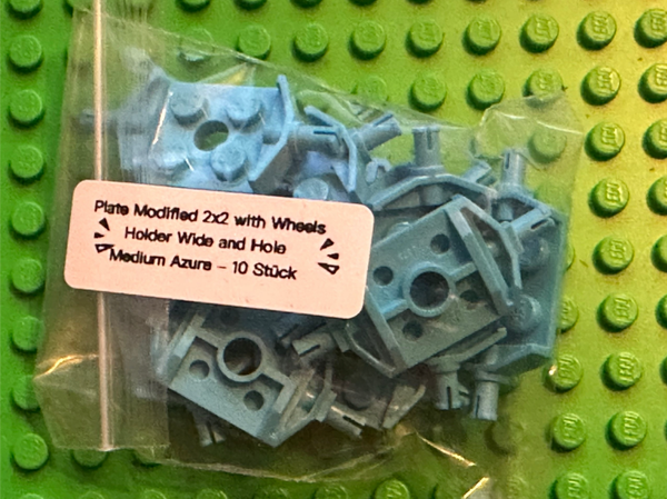 ETN. Plate, Modified 2 x 2 with Wheels Holder Wide and Hole