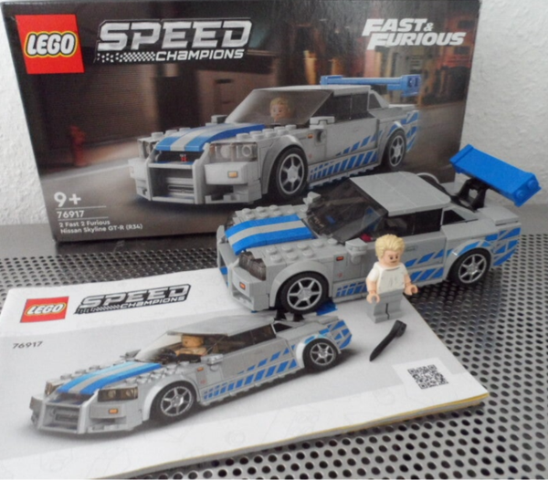 Lego 76917, Speed Champions, 2 Fast 2 Furious, Nissan Skyline GT-R (R34)