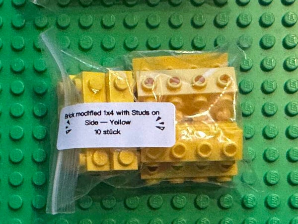 ETN. Brick, Modified 1 x 4 with Studs on Side