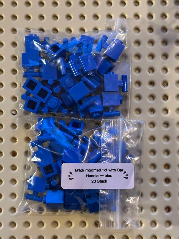 ETN. Brick, Modified 1 x 1 with Bar Handle