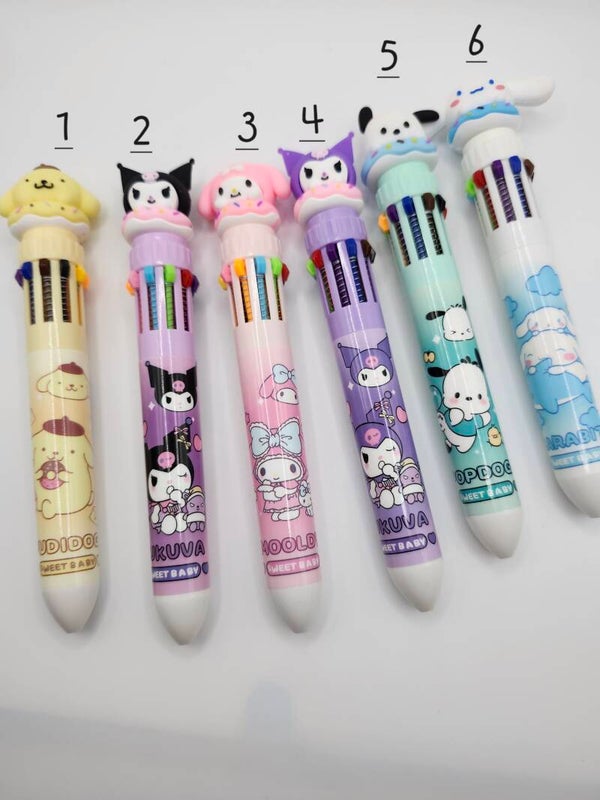 Stylos 10 couleurs