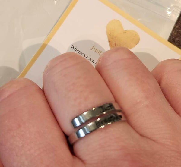 Bague Just breathe 🖤
