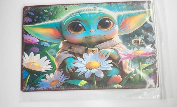Plaque murale en métal
