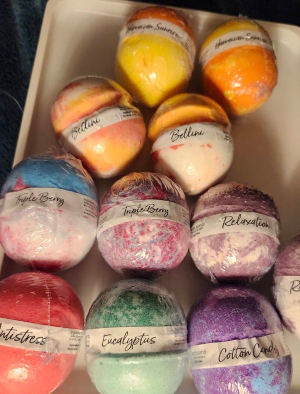 Bombes de bain aux saveurs éclatantes