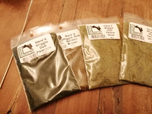 Hareline Hare'E Wiggle Dubbing - 4 packets