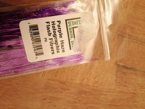 Hareline Purple Holo Haze Fibres