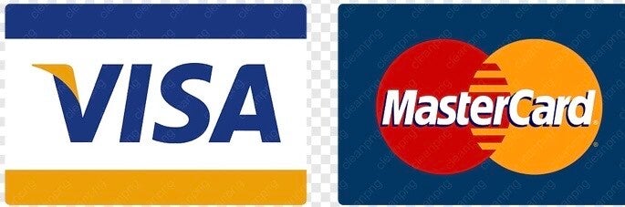 We Accept Visa Mastercard